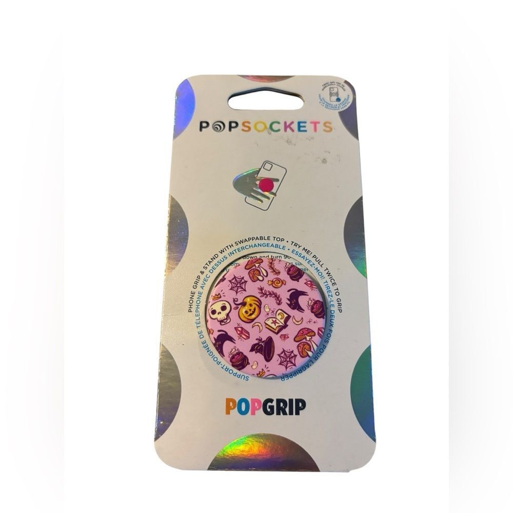 POPSOCKETS Halloween pumpkin cat pink phone grip accessory